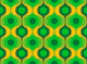 Vivid Green 70s Pattern