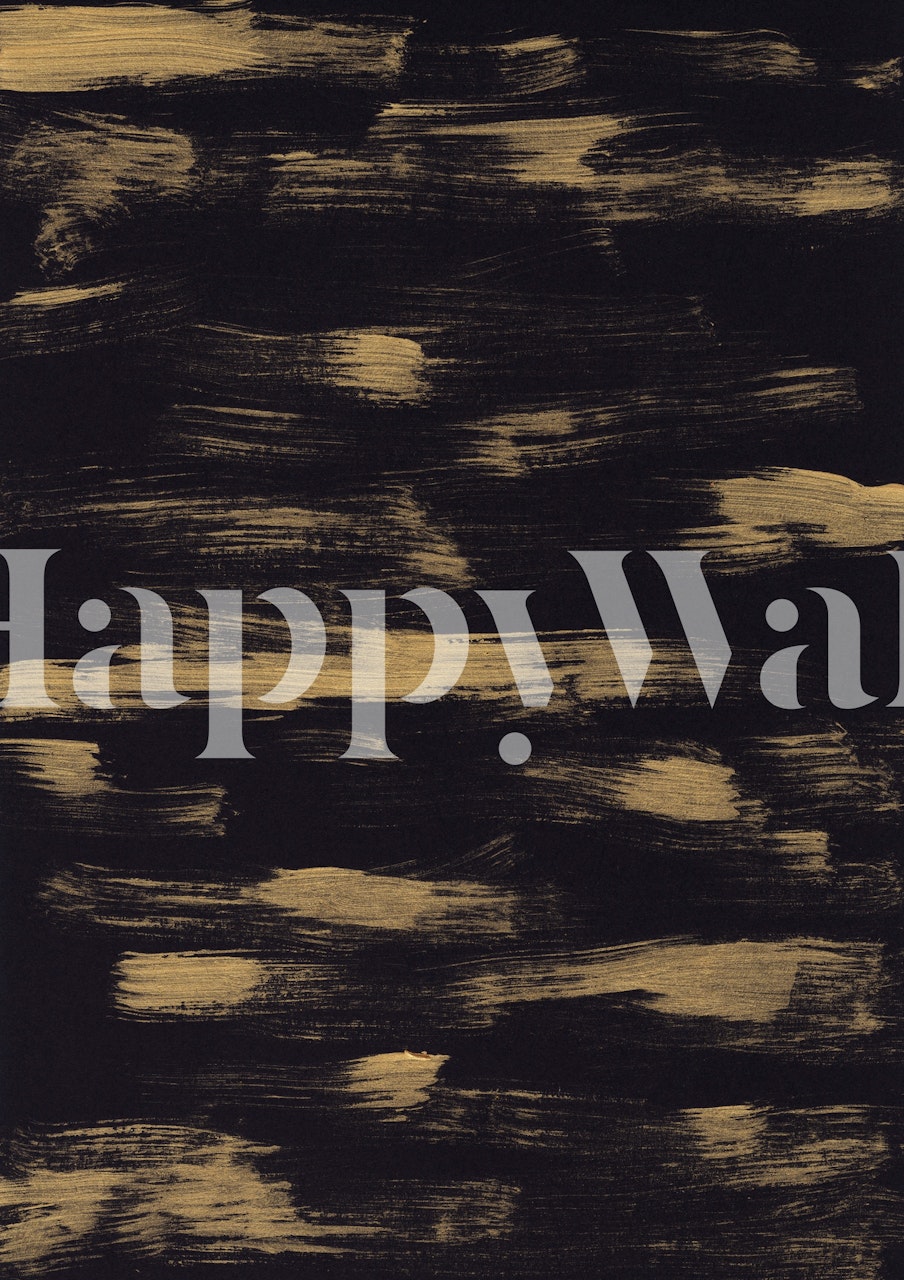 Svart og gull tapetdesign