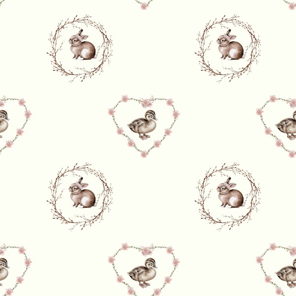 Woodland Baby Creatures Nesting