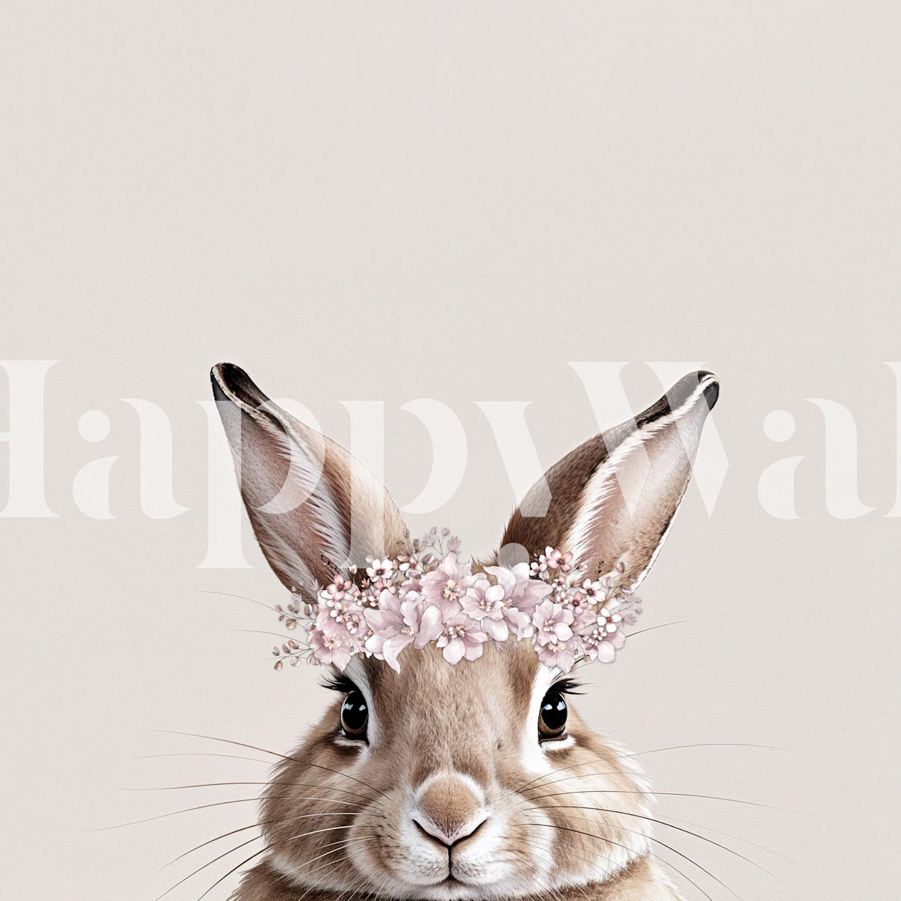 Hello Bunny wallpaper in a room