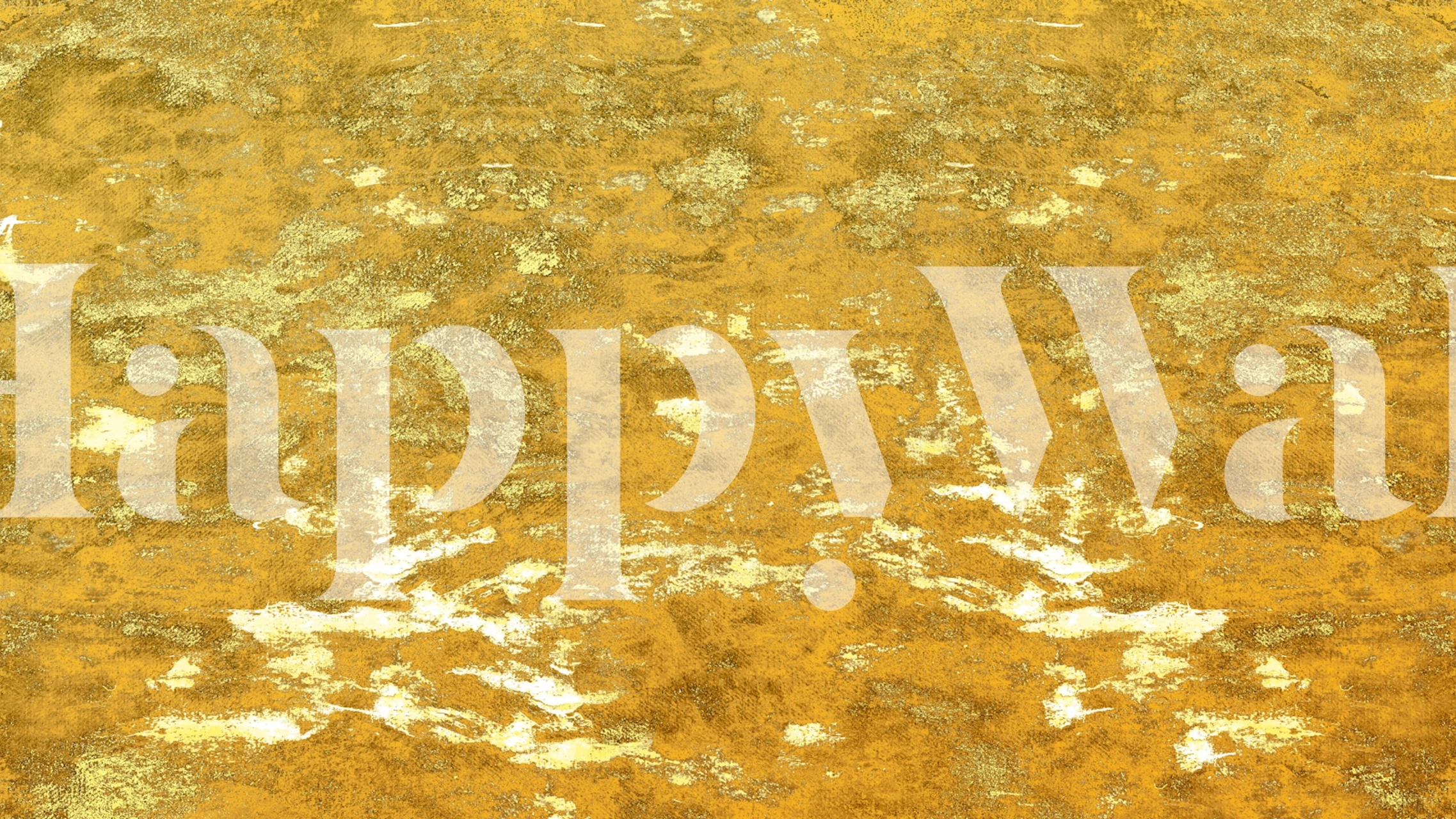 Textured aged gold wallpaper with varying gold tones