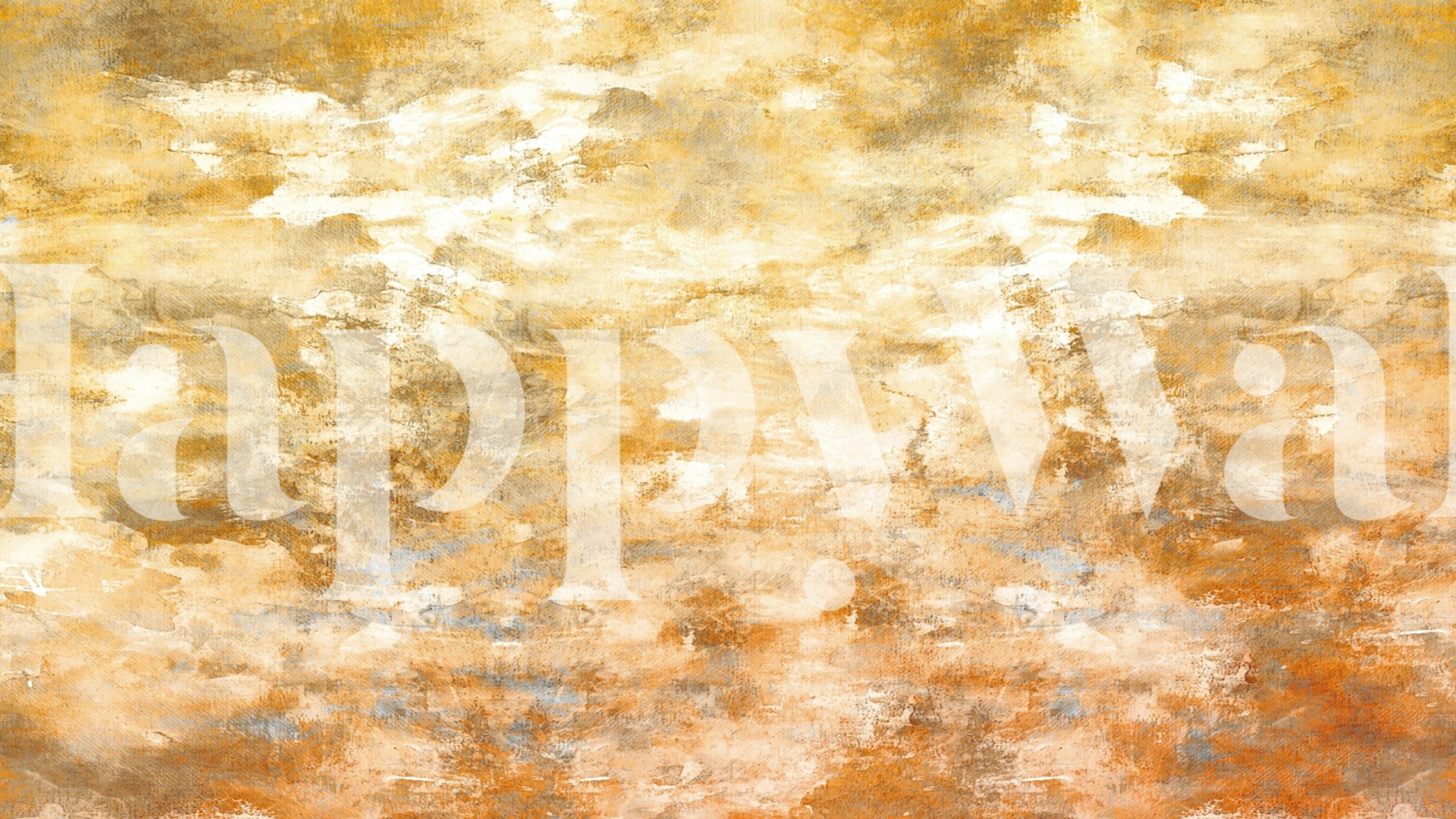 Golden Haze Ambiance wallpaper in a room