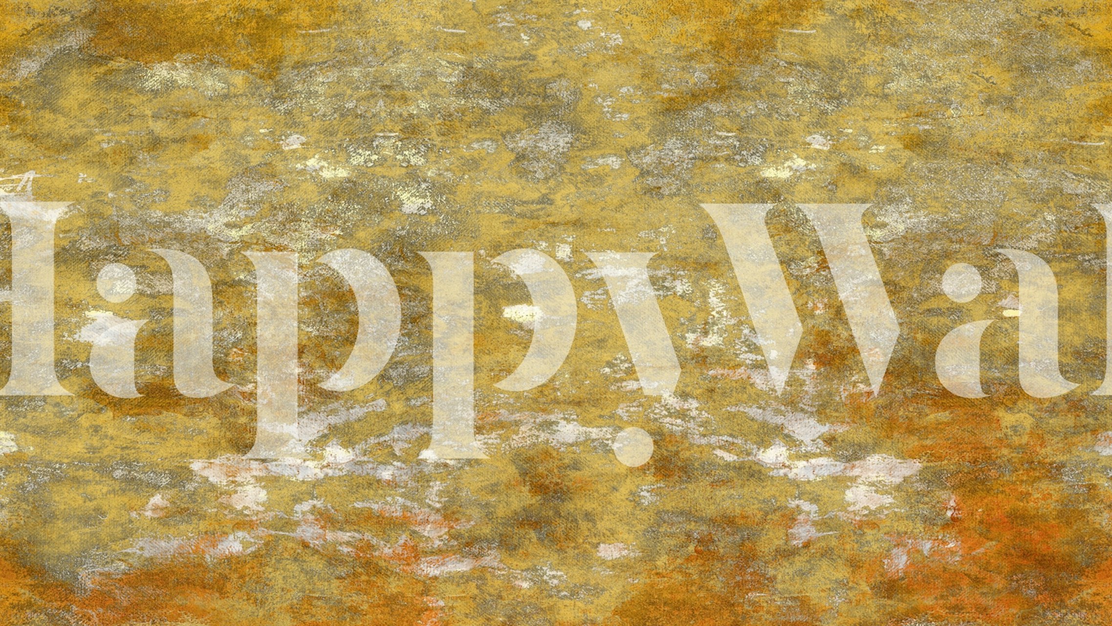 Golden Vintage Touch wallpaper displayed in a room