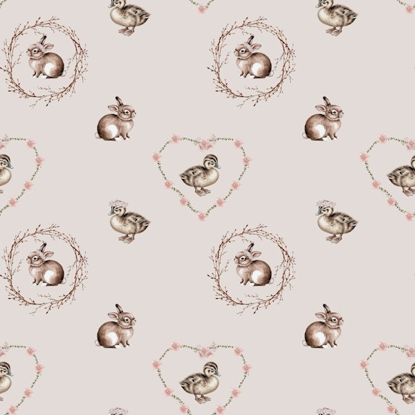 Woodland Baby Creatures Nesting Beige