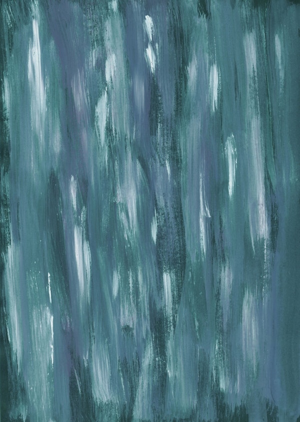 Teal Blue White Watercolor 1