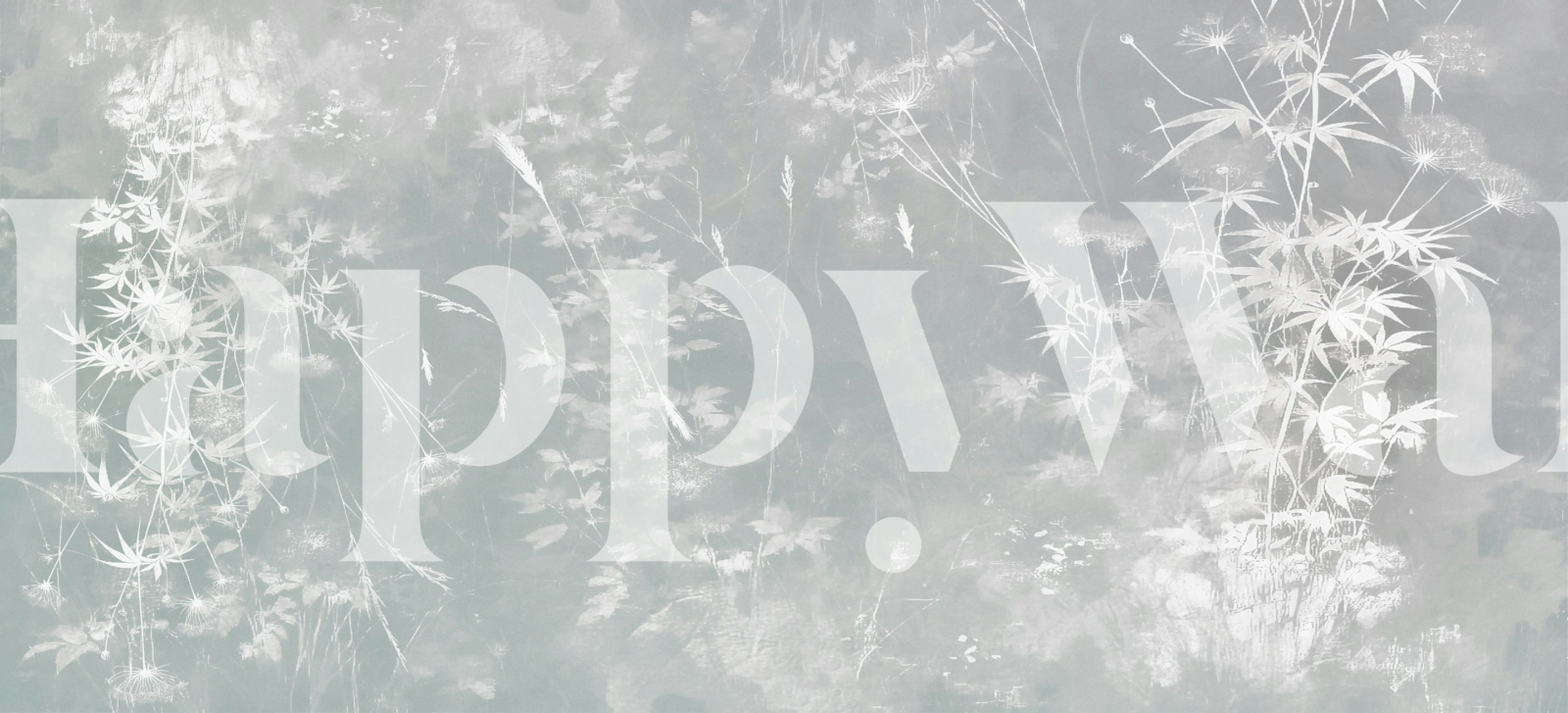 Misty Zen Garden wallpaper em um quarto