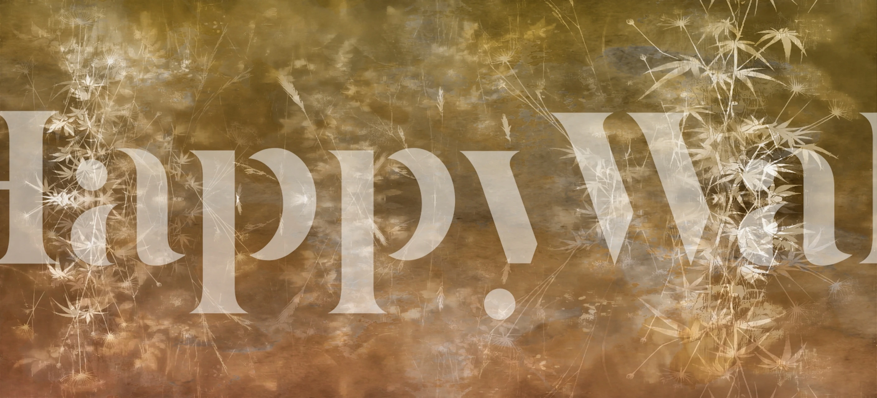 Golden Bamboo Dreamscape tapet i et rum