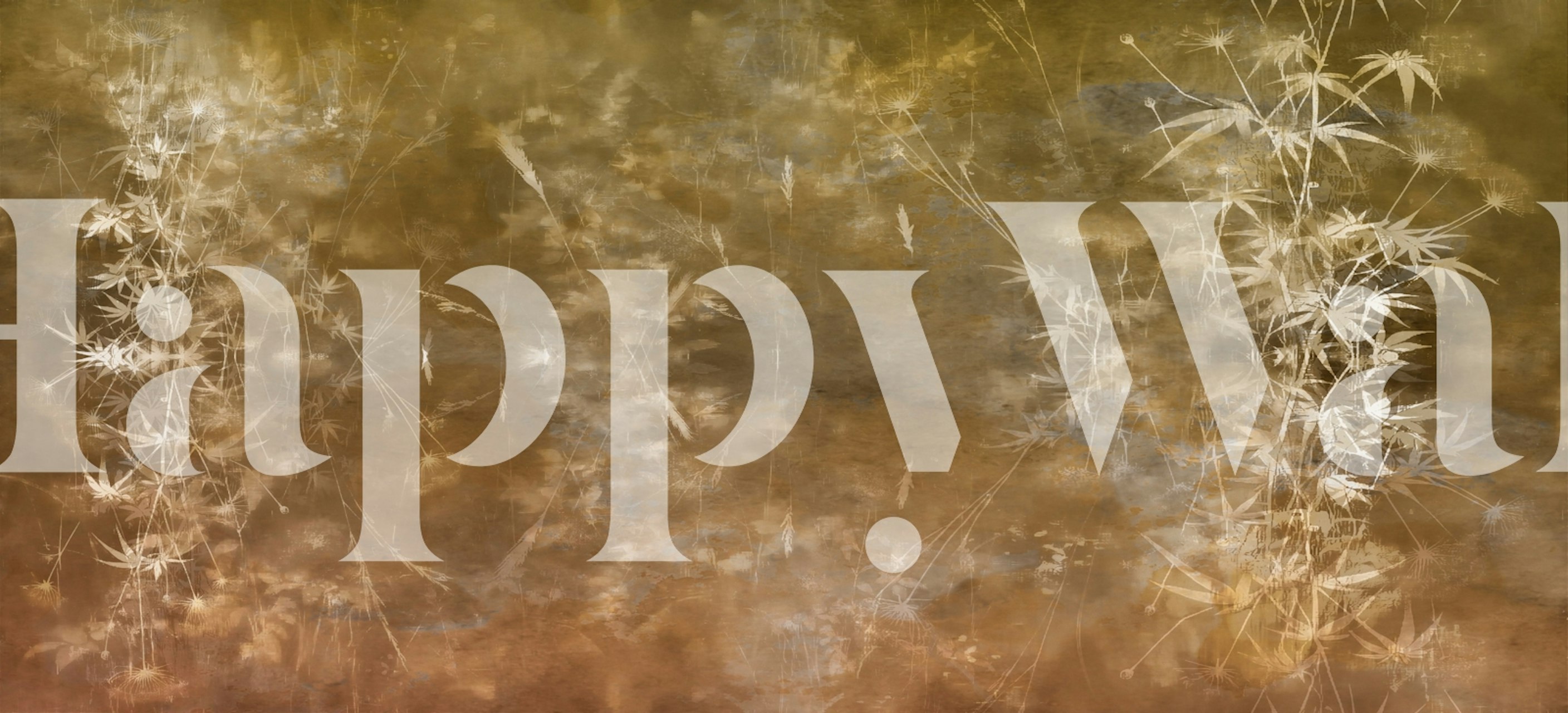 Golden Bamboo Dreamscape tapet i et rum