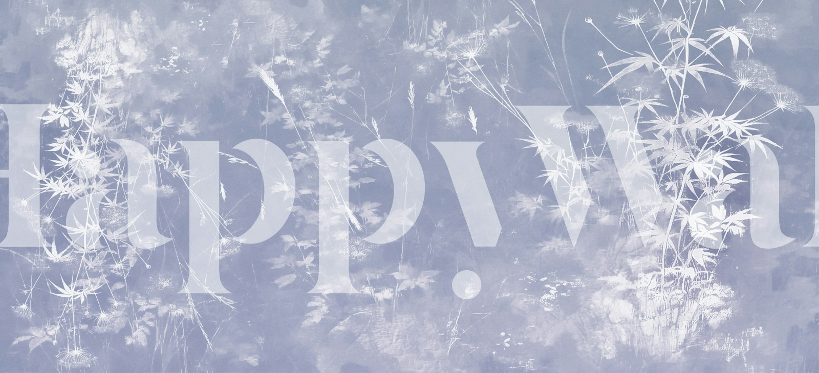 Papel de parede Misty Gardens em uma sala elegante