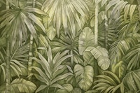Mystic Green Jungle Tropical Escape papiers peint