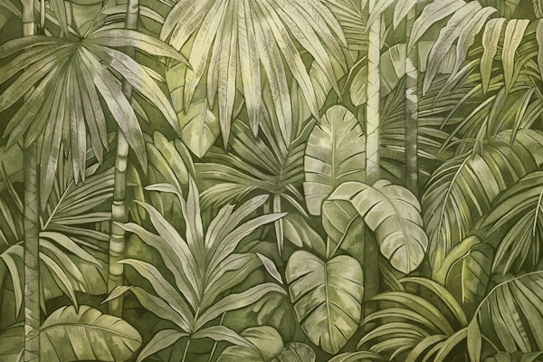 Mystic Green Jungle Tropical Escape