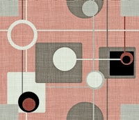 Mid-Century Style Motif pink-gray papiers peint