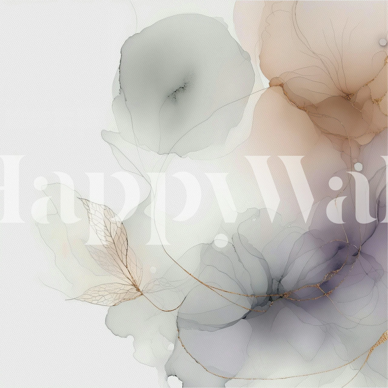 Subtle Petal Dream wallpaper design in a room