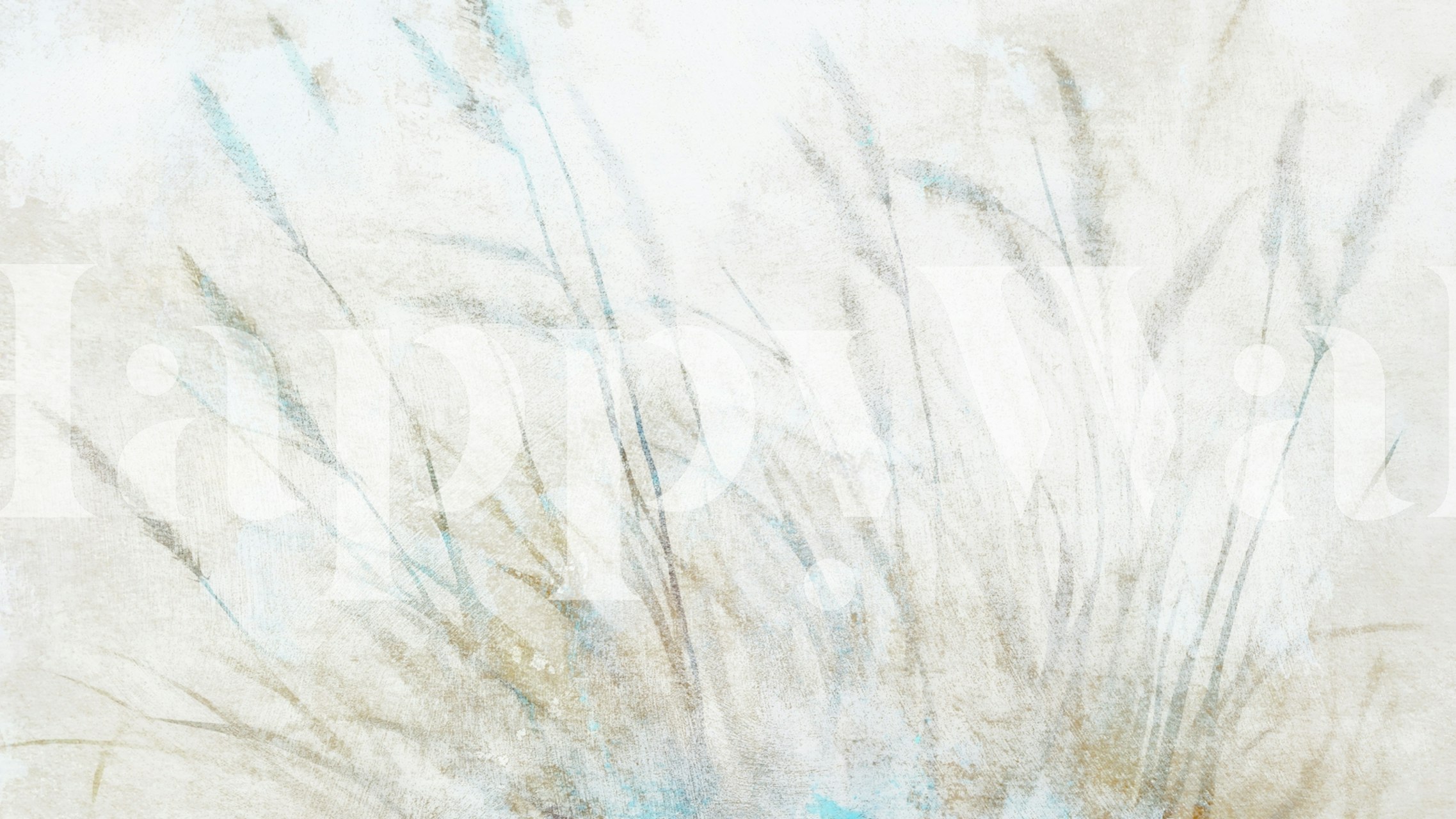 Ethereal reed design wallpaper in a room