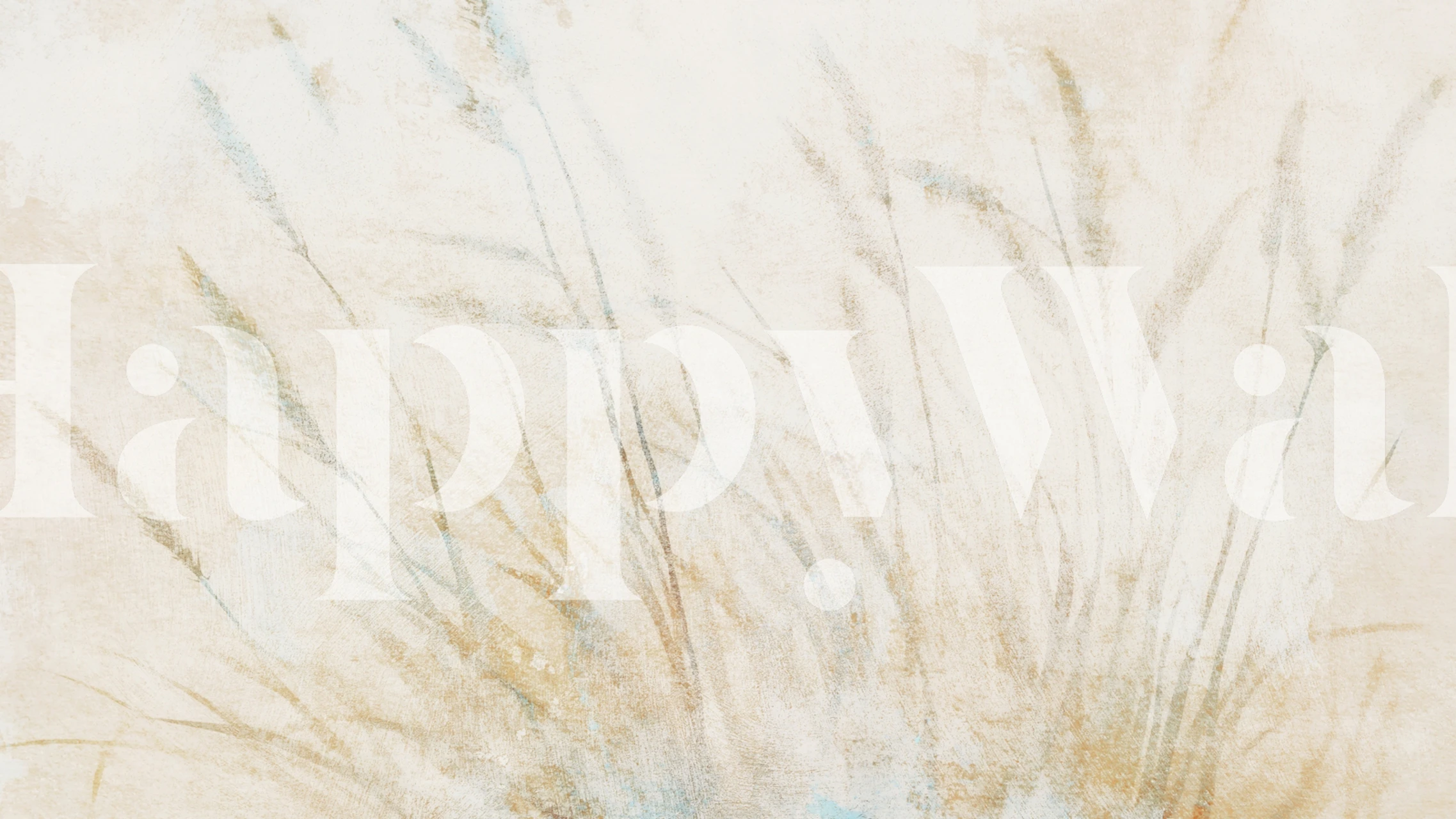 Ethereal reed design wallpaper in a room