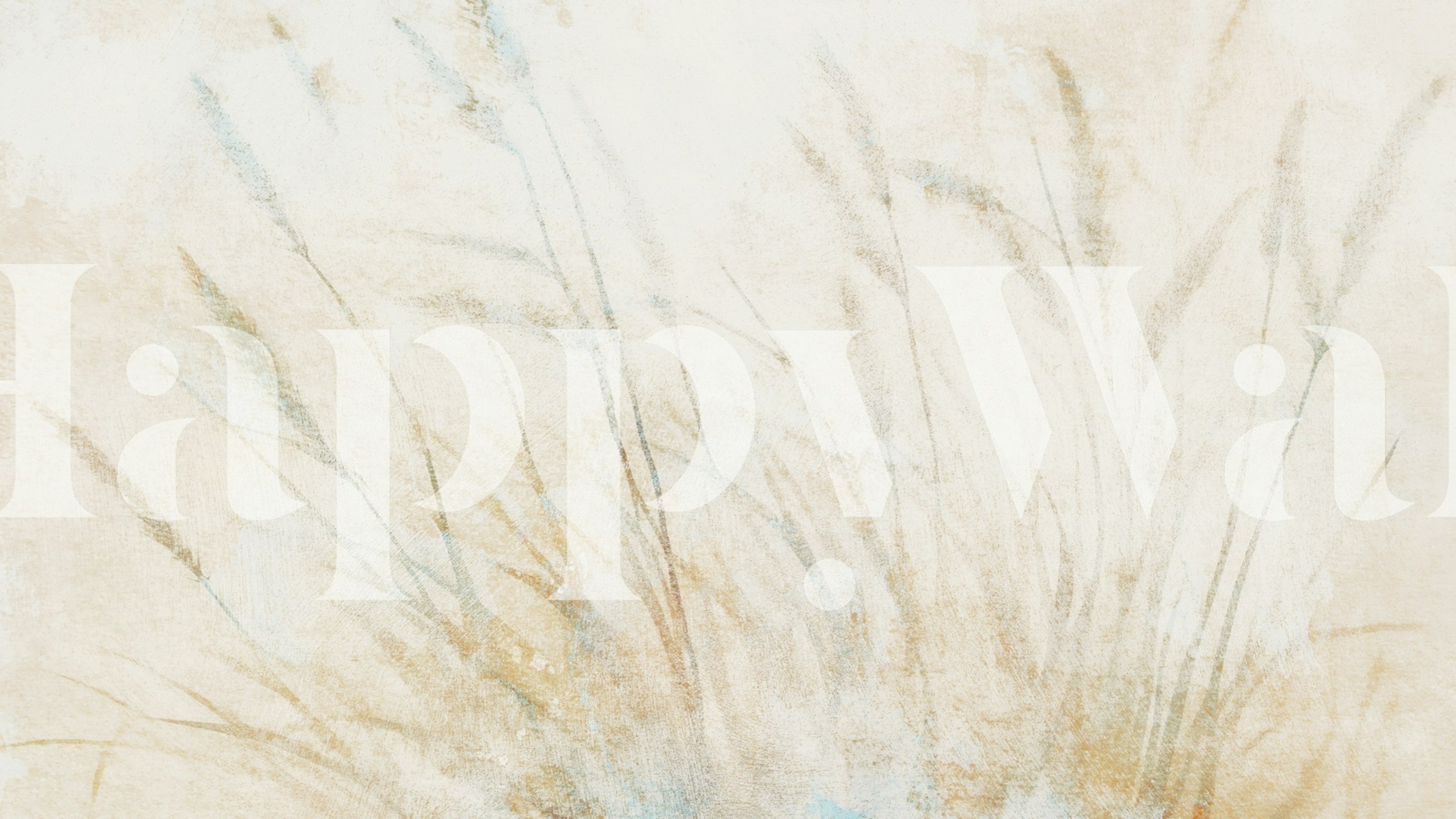 Ethereal reed design wallpaper in a room