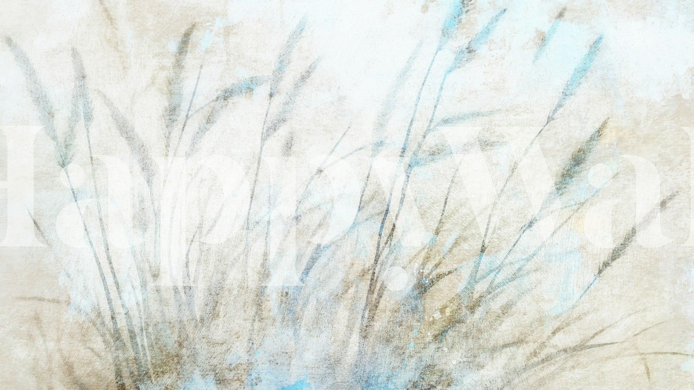 Soft Grass Hues Decor Tapete in einem Raum