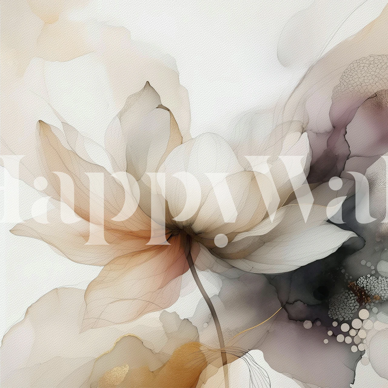 Lotus Botanica Dream wallpaper in a room