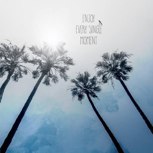 Palm Trees Classic Blue