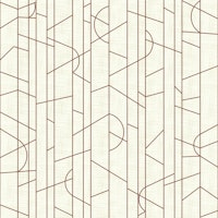 Elegant Lines Decor - Bright Rust tapete