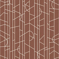 Elegant Lines Decor - Rust Canvas wallpaper