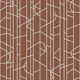 Elegant Lines Decor - Rust Canvas
