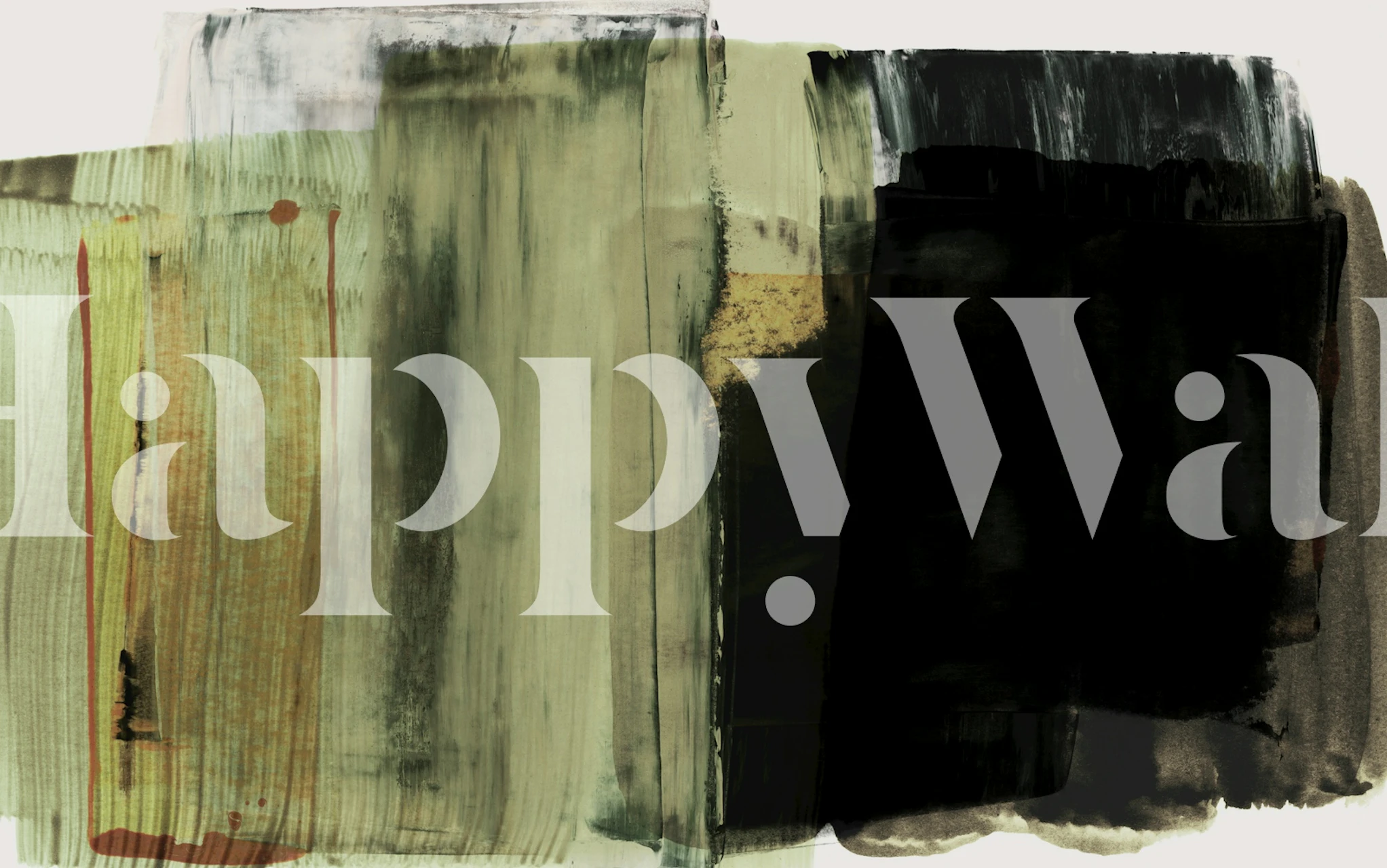 Layered abstract brushstrokes tapetdesign