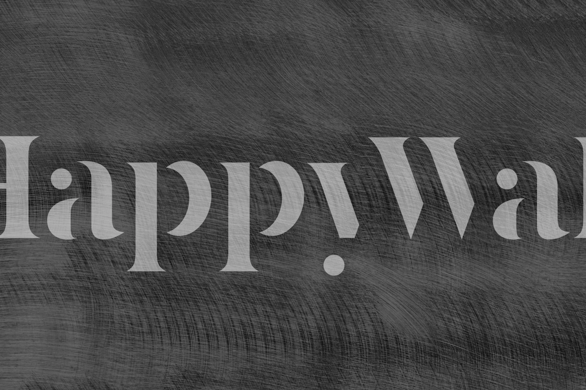 Scratched metal dark grey wallpaper in a room