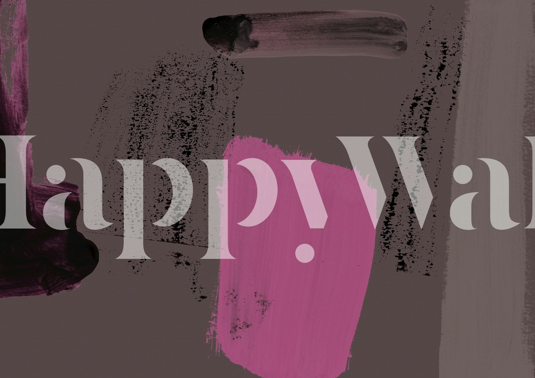 Abstract brushstrokes in shades of purple and gray wallpaper