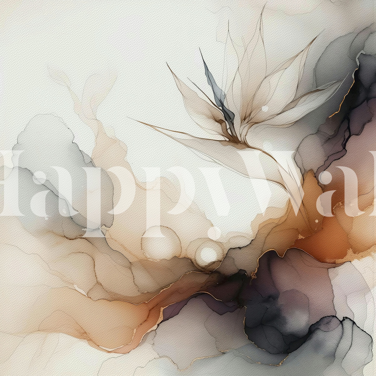 Ethereal Inkscape Harmony tapet i ett rum