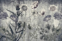 Dark Vintage Floral Art tapeta