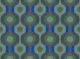 Textured Moody Green 70s Geo