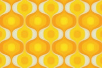 Sunny 70s Retro Vibes Geo papiers peint