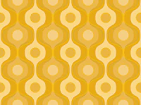Textured Yellow 70s Groovy Geometry tapety