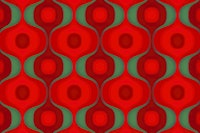 Moody Red 70s Geometry tapete