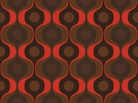 Moody Red 70s Geometry tapete