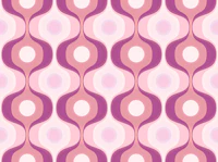 Pink Geometric Groove tapete