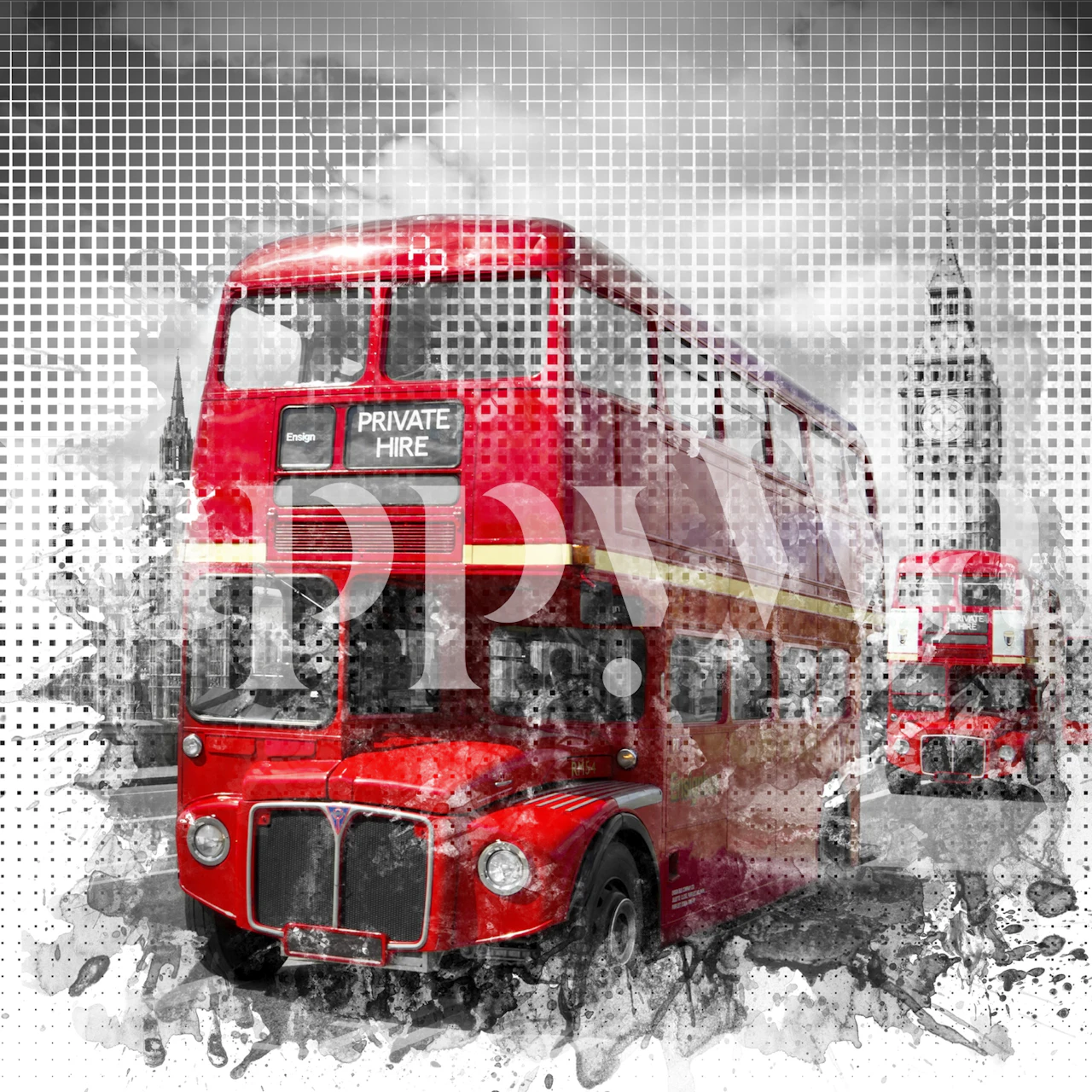 London Westminster Red Buses Tapeta V Pokoji
