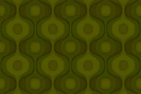 Geometric Green Grooves tapetit