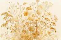 Golden Meadow Blossoms wallpaper
