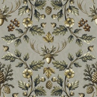 William Morris Woodland Cabinrore Beige papel de parede
