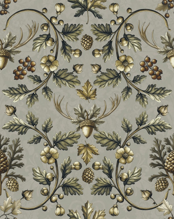 William Morris Woodland Cabinrore Beige