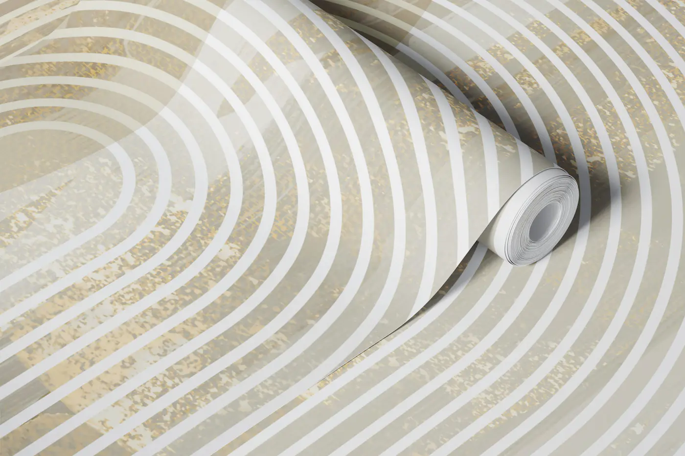 Metallic Moon Waves wallpaper roll