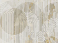 Metallic Moon Waves tapet