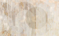 Golden Japandi Abstract tapet