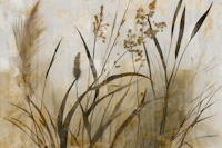 Golden Grasses Elegance wallpaper