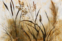 Rustic Gold Botanica wallpaper