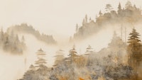Soft Foggy Wilderness wallpaper
