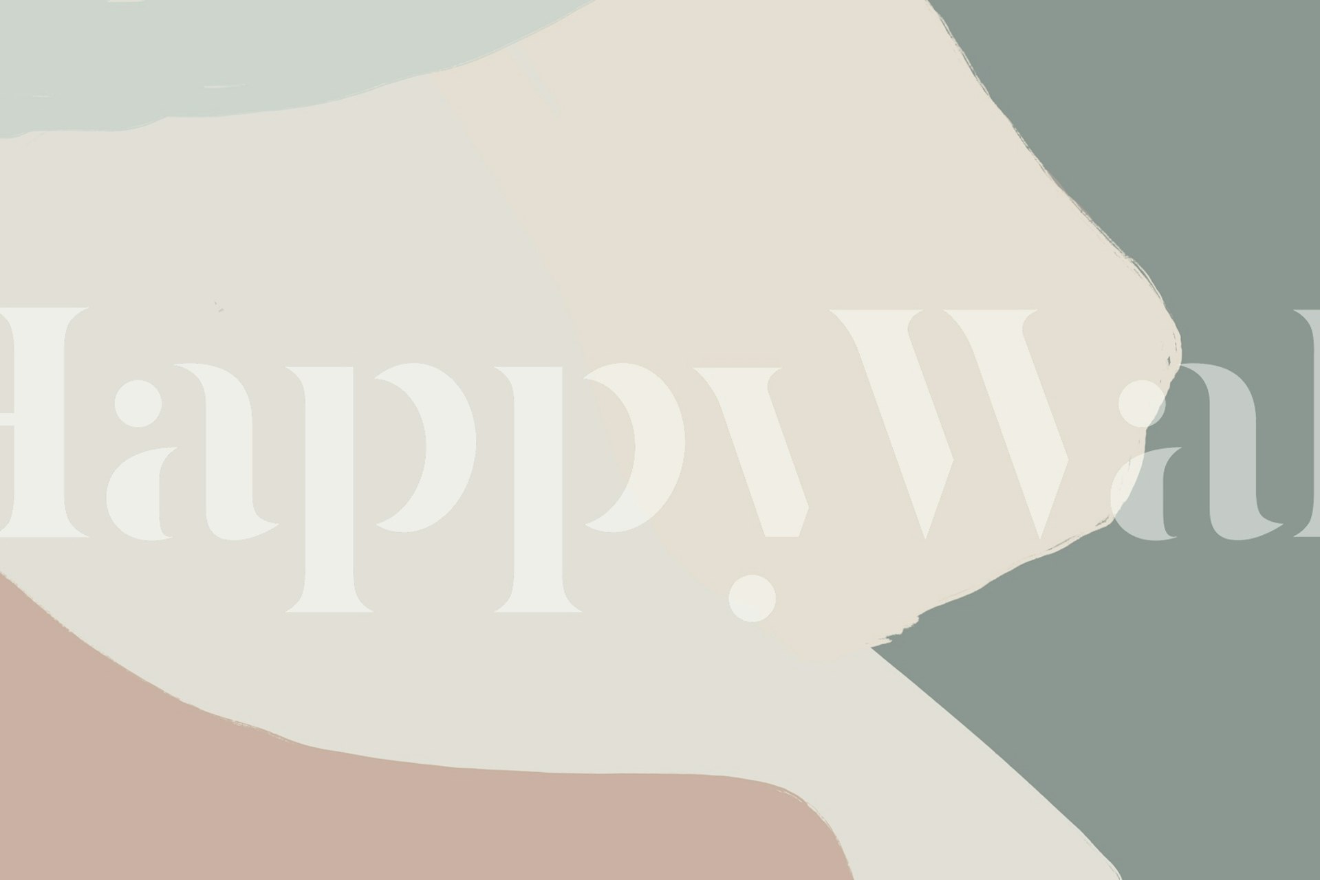 Soothing beige abstract wallpaper in a room