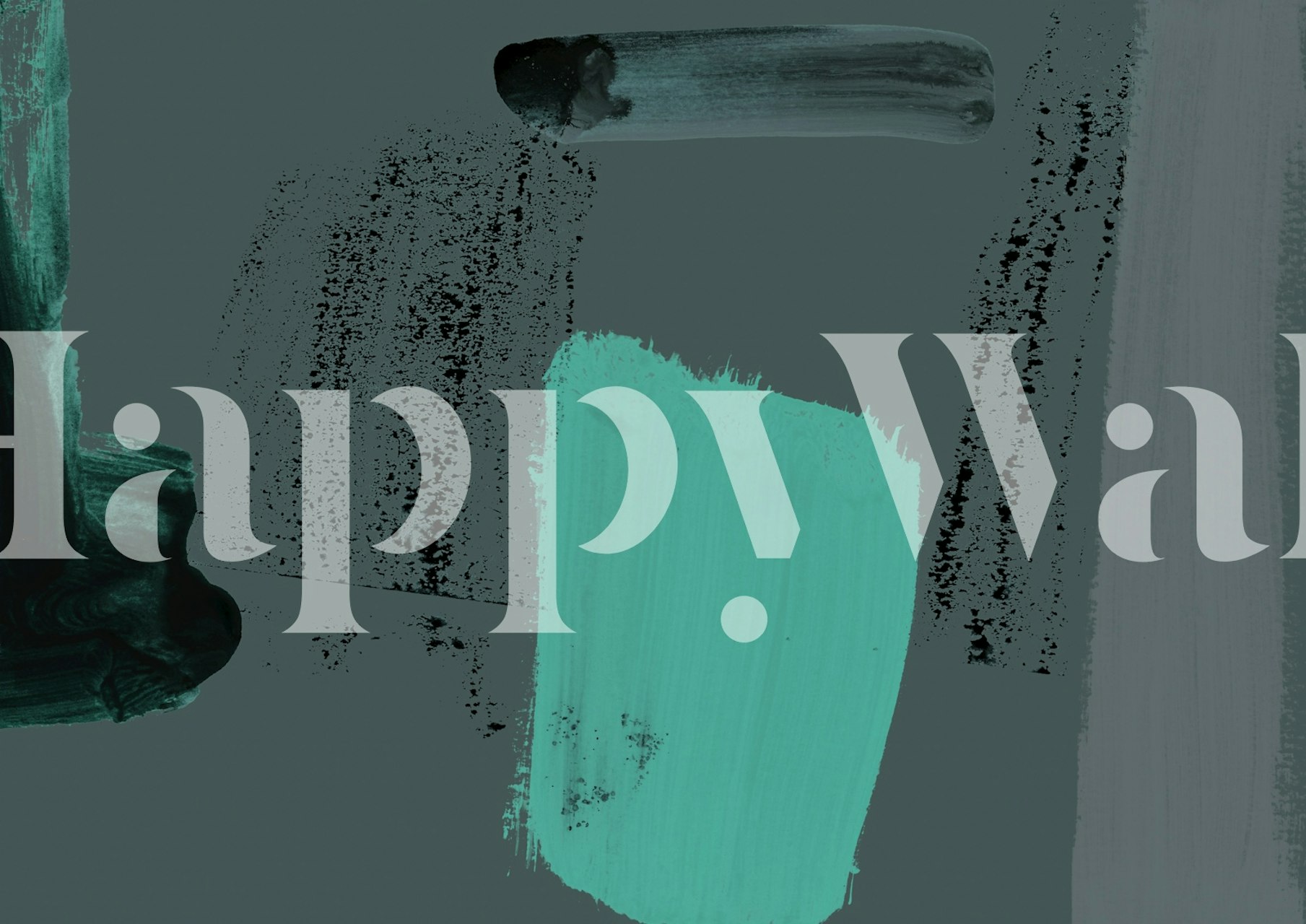 Tapeta Maximalist brushstrokes w pokoju